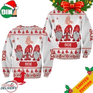 Christmas Gnomes Boston Red Sox Ugly Sweater For Men And Women