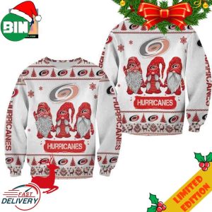 Christmas Gnomes Carolina Hurricanes Ugly Sweater For Men And Women
