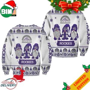Christmas Gnomes Colorado Rockies Ugly Sweater For Men And Women