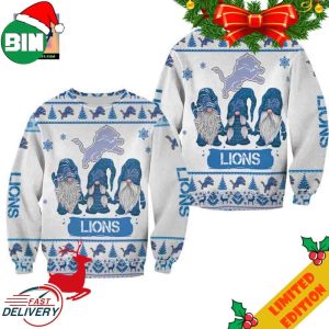 Christmas Gnomes Detroit Lions Ugly Sweater For Men And Women