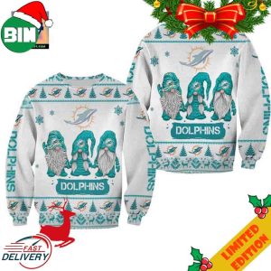 Christmas Gnomes Dolphins Ugly Sweater For Men And Women