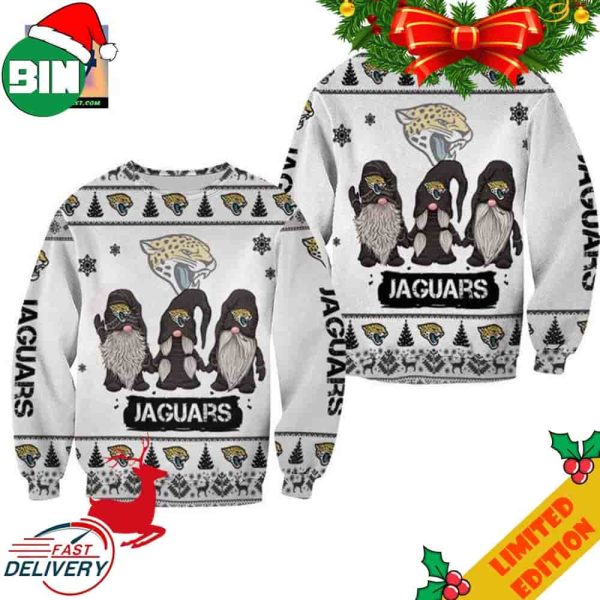 Christmas Gnomes Jacksonville Jaguars Ugly Sweater For Men And Women