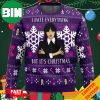 Christmas Wednesday Adams Family Ugly Christmas Sweater For Men And Women