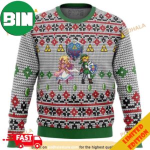 Christmas Zelda and Link The Legend Of Zelda Funny Ugly Sweater
