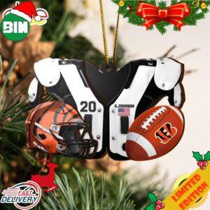 Cincinnati Bengals NFL Sport Ornament Custom Your Name And Number 2023 Christmas Tree Decorations