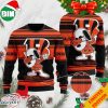 Cleveland Browns Snoopy All Over Print 3D Ugly Christmas Sweater For Men And Women