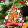 Clemson Tigers Snoopy Christmas NCAA Ornament Custom Your Family Name