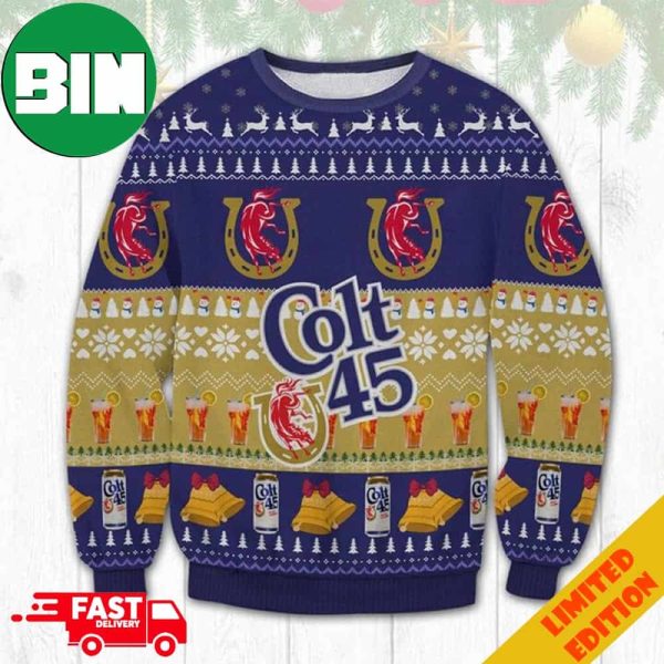 Colt 45 Beer Ugly Christmas Sweater For Men And Women