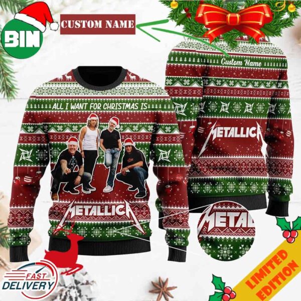 Custom Metallica Ugly Christmas Sweater