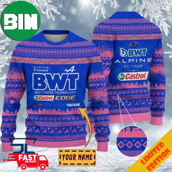 Custom Name Alpine F1 Team Ugly Sweater