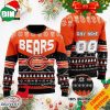Custom Name Number NFL Chicago Bears Bengals Playing Field Ugly Christmas Sweater For Men And Women