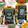 Custom Name Number NFL Detroit Lions Rugby Stadium Ugly Christmas Sweater For Men And Women