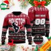Custom Name Number NFL Indianapolis Colts Playing Field Ugly Christmas Sweater For Men And Women