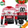 Custom Name Number NFL Jacksonville Jaguars Playing Field Ugly Christmas Sweater For Men And Women