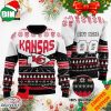 Custom Name Number NFL Kansas City Chiefs Playing Field Ugly Christmas Sweater For Men And Women