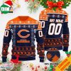 Custom Name Number NFL Logo Cincinnati Bengals Ugly Christmas Sweater For Men And Women