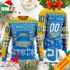 Custom Name Number NFL Logo Tennessee Titans Ugly Christmas Sweater For Men And Women