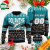 Custom Name Number NFL Los Angeles Rams Rugby Stadium Ugly Christmas Sweater For Men And Women