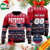 Custom Name Number NFL Miami Dolphins Rugby Stadium Ugly Christmas Sweater For Men And Women