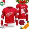 Custom Name Number NFL New York Jets Playing Field Ugly Christmas Sweater For Men And Women