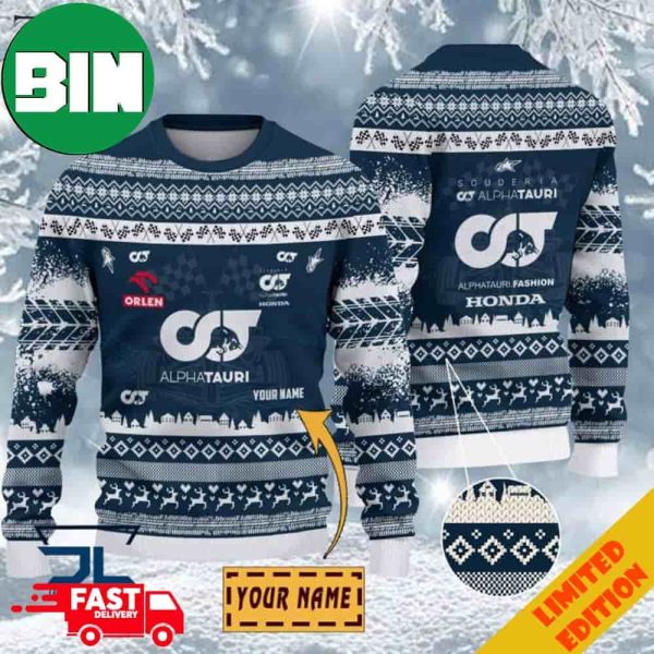 Custom Name Scuderia AlphaTauri Ugly Sweater