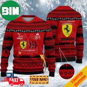Custom Name Scuderia Ferrari Ugly Sweater