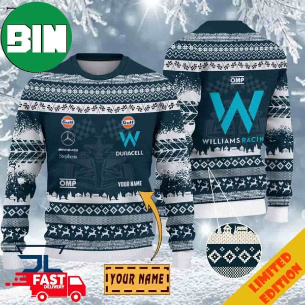 Custom Name Williams Racing Ugly Sweater