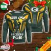 Cute Cool Like Green Bay Packers Bart Simpson NFL Christmas 2023 Ugly Sweater