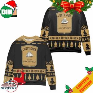 Cutty Sark Scotch Whisky Ugly Christmas Sweater For Men And Women
