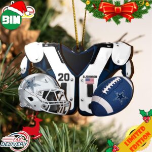 Dallas Cowboys NFL Sport Ornament Custom Your Name And Number 2023 Christmas Tree Decorations