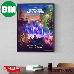 Disney Plus Behind The Attraction New Season New Adventures The Original Docuseries Is Now Streaming Poster Canvas