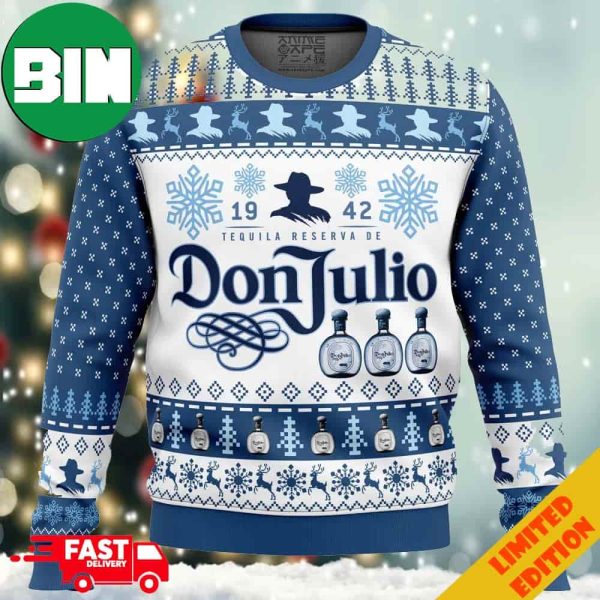 Don Julio Ugly Christmas Sweater Anime Ape 2023 Gift For Drink Lovers