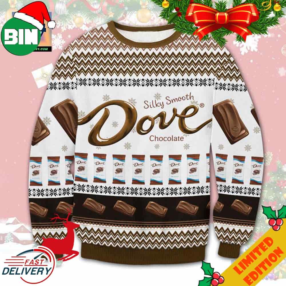 Dove Chocolate Brand Ugly Christmas Sweater For Men And Women