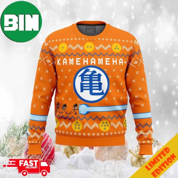 Dragon Ball Z Kamehameha Ugly Christmas Sweater 2023 Anime Ape For Men And Women