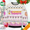 Dunkin Donuts Snow Flake Pine Tree Ugly Christmas Sweater For Men And Women