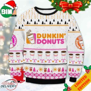 Dunkin Donut Ugly Christmas Sweater For Men And Women