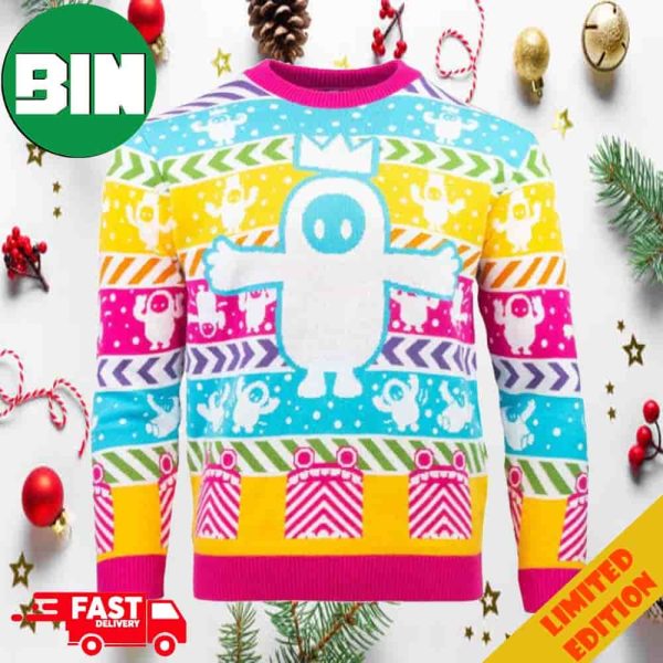 Fall Guys Game For Christmas 2023 Holiday Gift Ugly Sweater