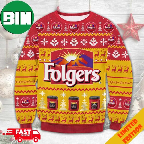 Folgers Ugly Christmas Sweater For Men And Women