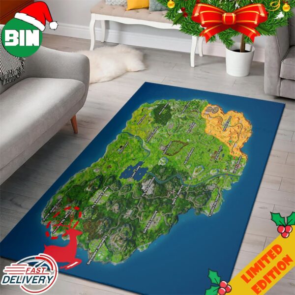 Fortnite Season OG Chapter 4 Map Home Decor Rug Carpet