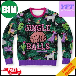 Funny Party Jingle Balls Adult Humour Men Balls 3D Ugly Sweater For Men And Women