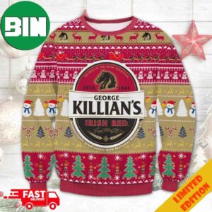 George Killian’s Irish Red Beer Ugly Christmas Sweater 2023 For Men And Women