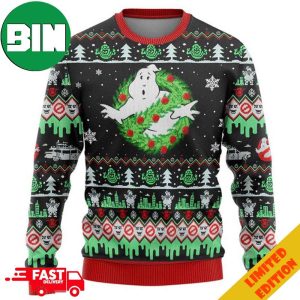 Ghostbusters Black Christmas Pattern Ugly Sweater For Men And Women