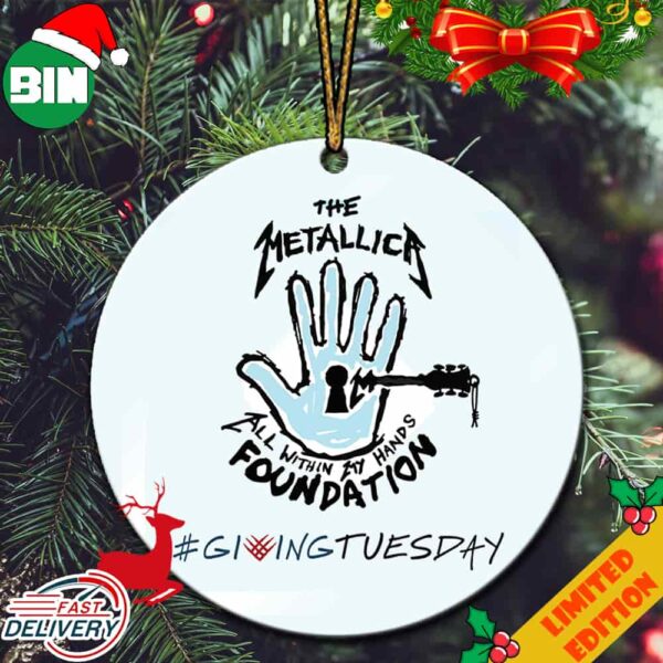 Giving Tuesday The Metallica All Within My Hands Foundation Christmas 2023 Tree Decorations Ornament