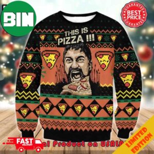 Gladiator This Is Pizza Ugly Christmas Sweater For Men And Women