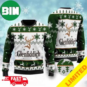Glenfiddich Whisky Wine 3D Xmas Funny 2023 Holiday Custom And Personalized Idea Christmas Ugly Sweater