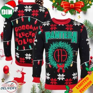 Goddamn It Electric Holidays 2023 Pantera Fan Gifts 2023 Ugly Sweater