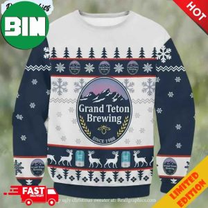 Grand Teton Brewing Beer Since 1988 Ugly Christmas Sweater For Men And Women