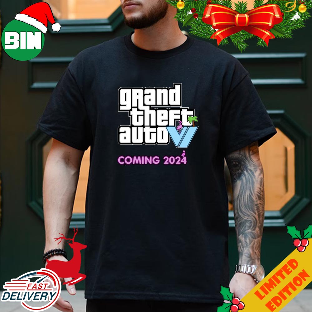 Grand Theft Auto 6 New Logo Coming 2024 T-Shirt
