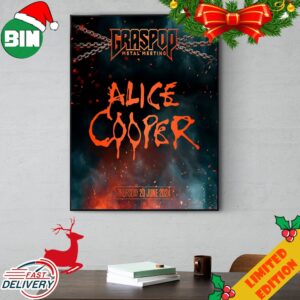 Graspop Metal Meeting Alice Cooper GMM24 The Legendary Shock Rocker Thursday 20 June 2024 Poster Canvas