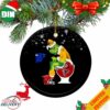 Grinch Santa LSU Tigers Sitting On Alabama Crimson Tide Toilet Christmas 2023 Ornament